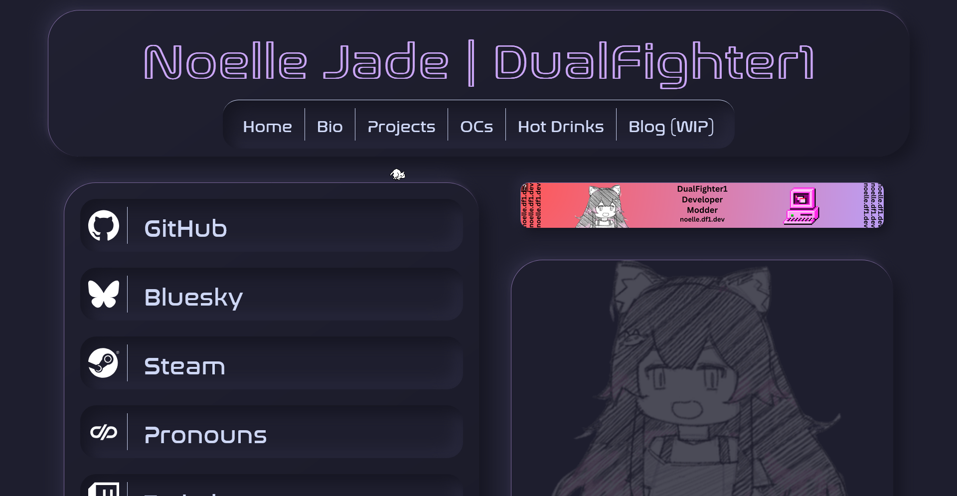 Preview of the website noelle.df1.dev